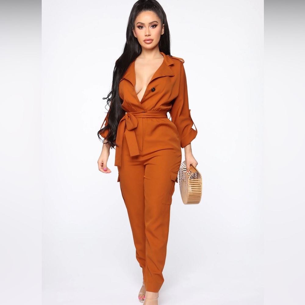 Cynthia Cargo Jumpsuit NWT